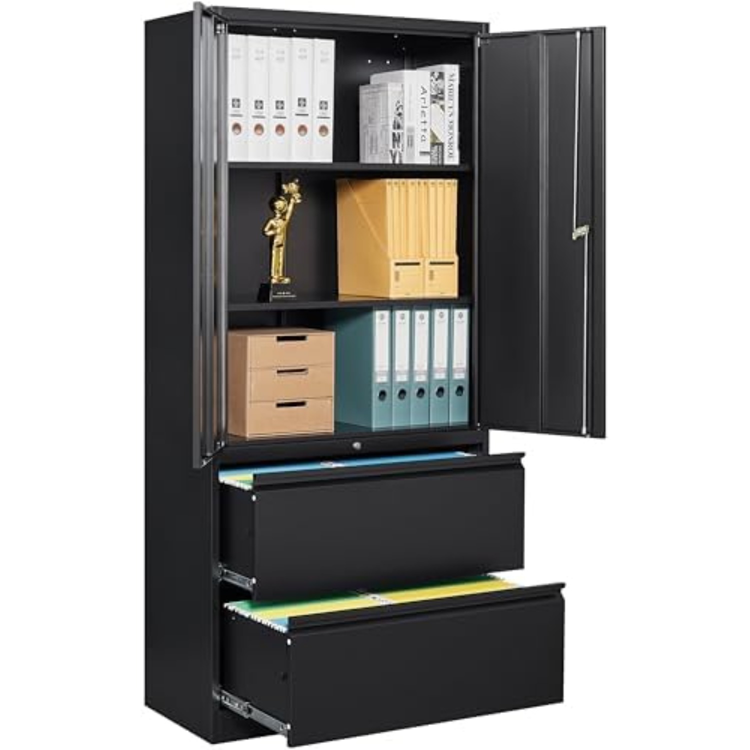 File Cabinet Lateral - Armadio Archivio a 2 Cassetti Laterali