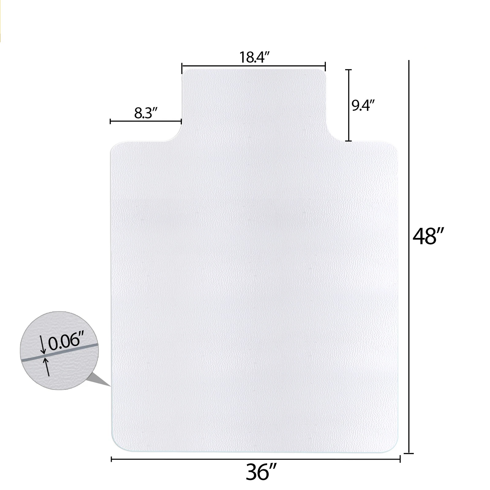 Chair Mat Hard Floor - Tappetino per sedia per pavimenti rigidi