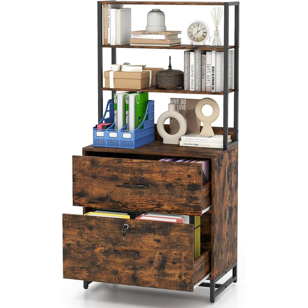 File Cabinet Lateral - Armadietto portadocumenti laterale in stile industriale
