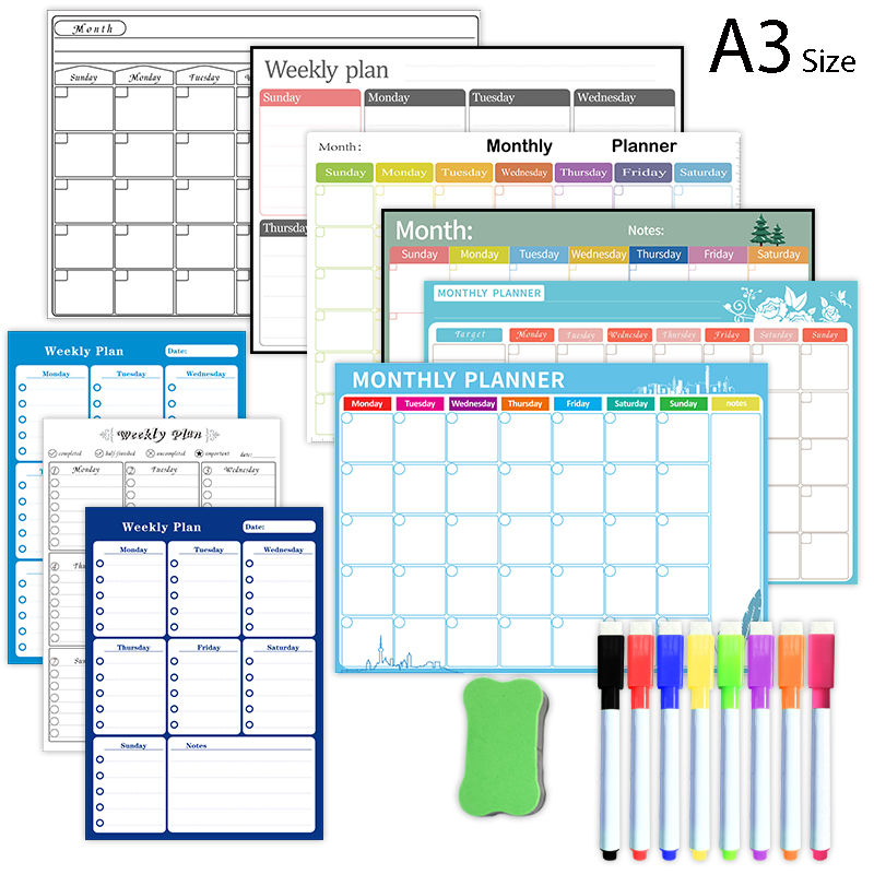 Calendario magnetico settimana - Magnetic Whiteboard Calendar recensione e prezzo