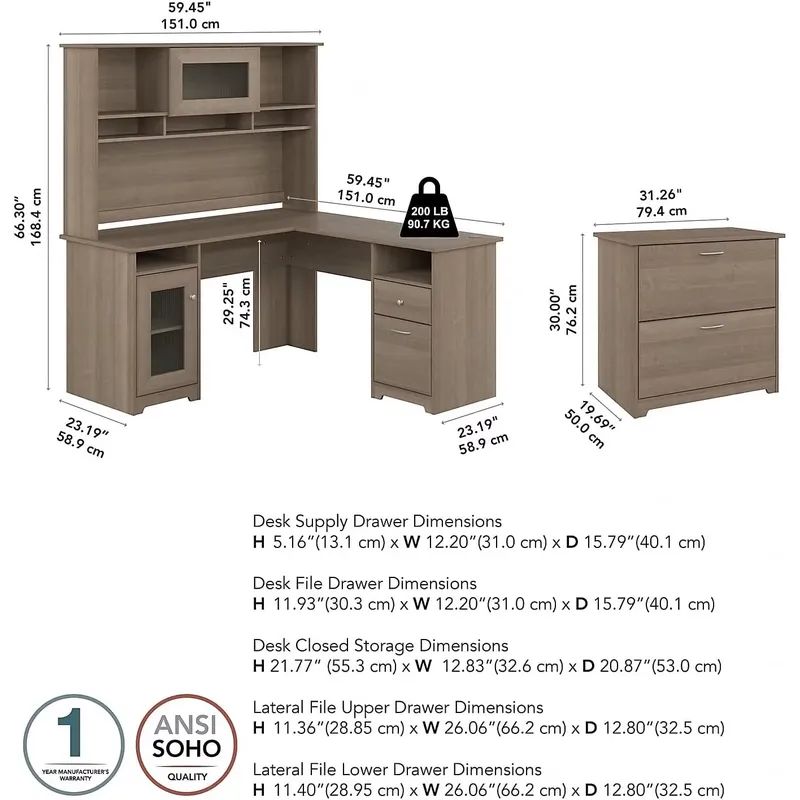 Scrivania a L per ufficio dome - File Cabinet Lateral recensione e prezzo
