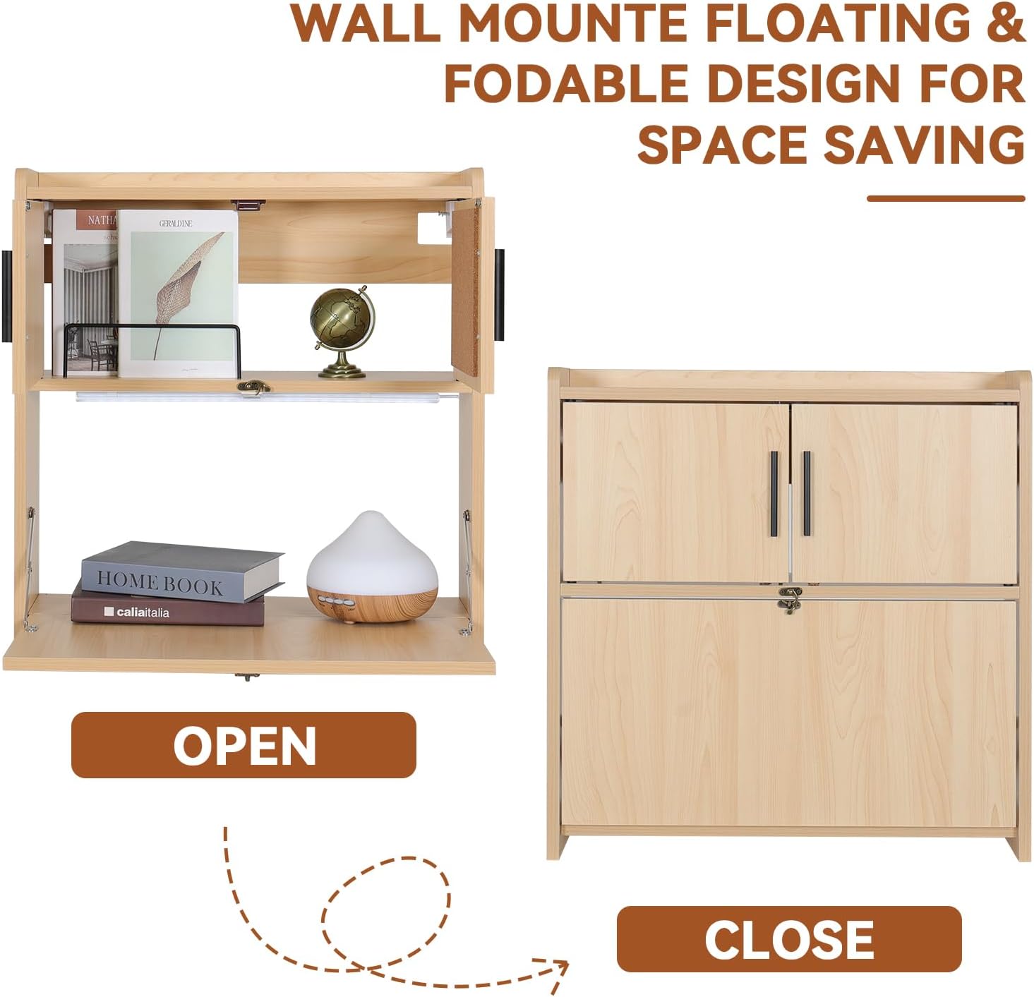 Scrivania a Parete Pieghevole  - Wall Mounted Desk Fold recensione e prezzo