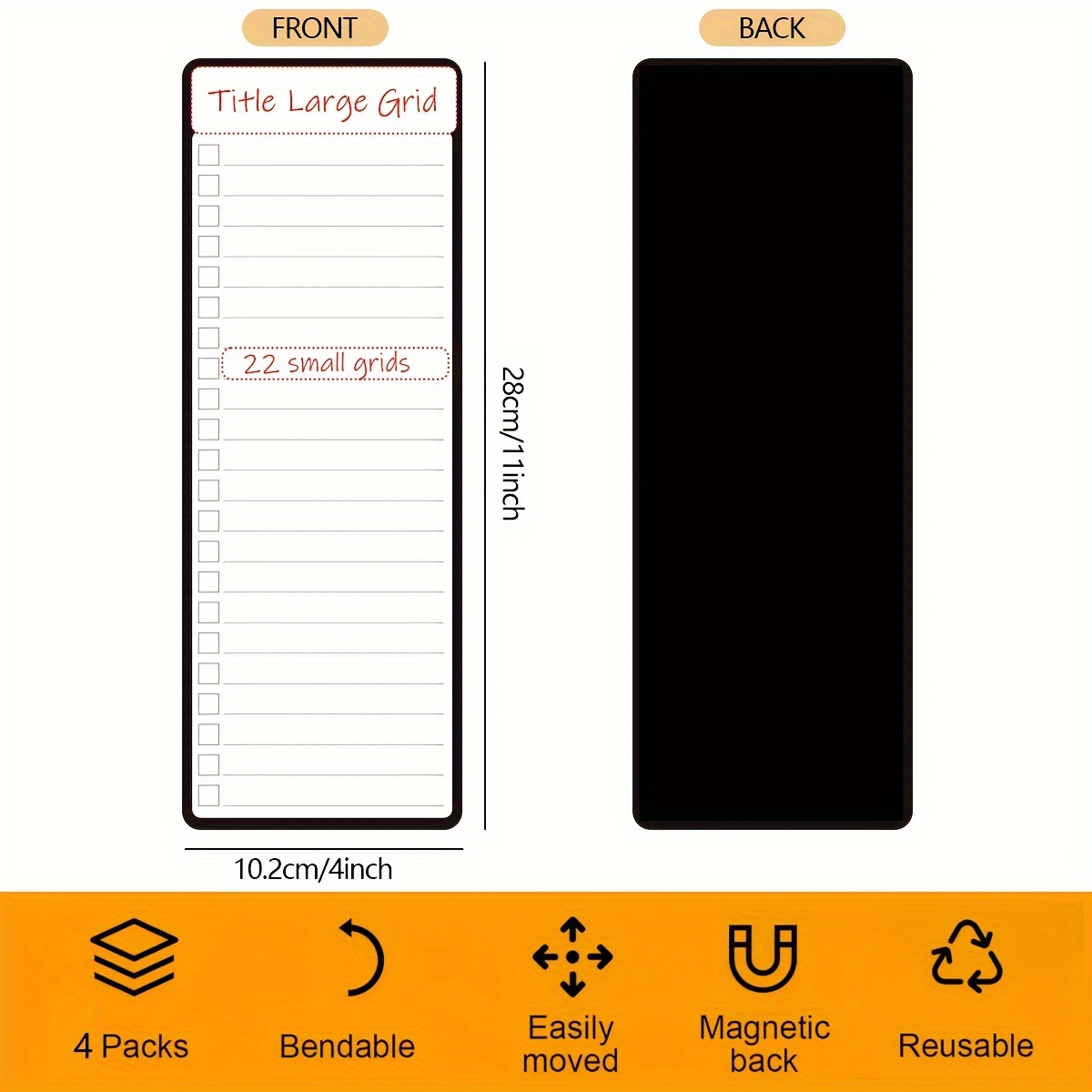 Set di 4 Lavagne Magnetiche Ca - Magnetic Whiteboard Calendar recensione e prezzo