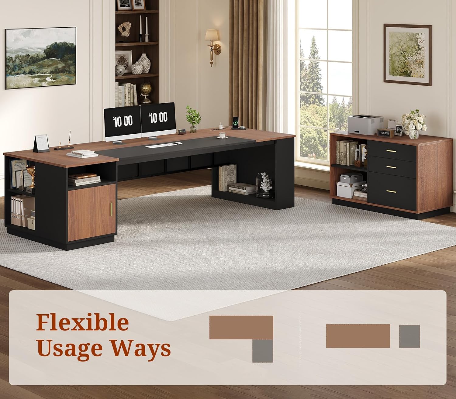 Scrivania Direzionale a L da 7 - File Cabinet Lateral recensione e prezzo